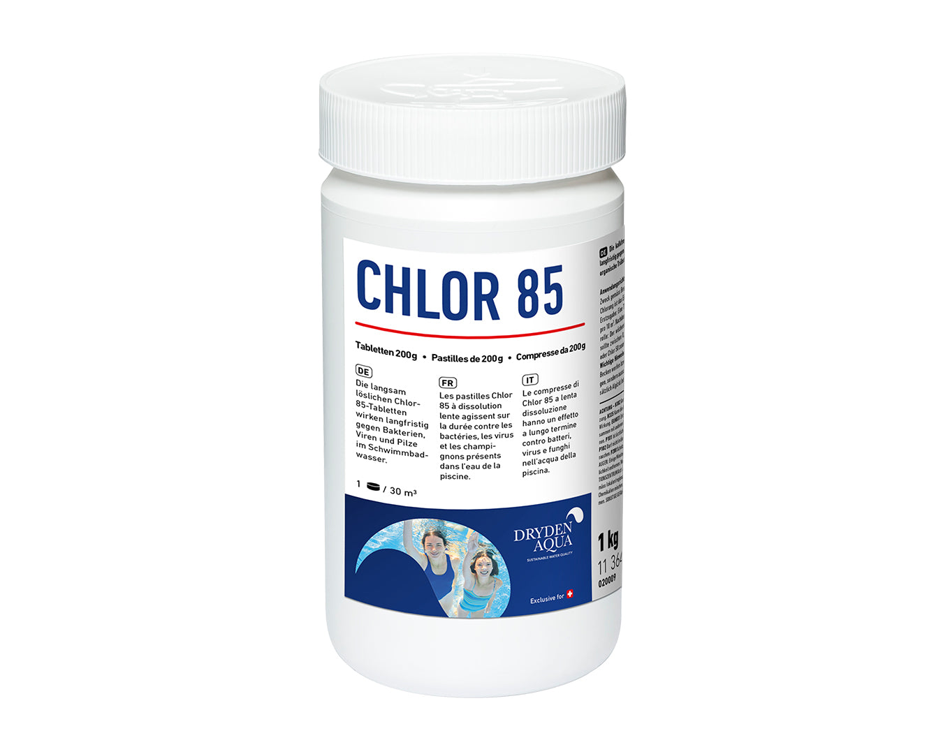 Dryden Aqua Chlor 85 1kg - Pool Me Up