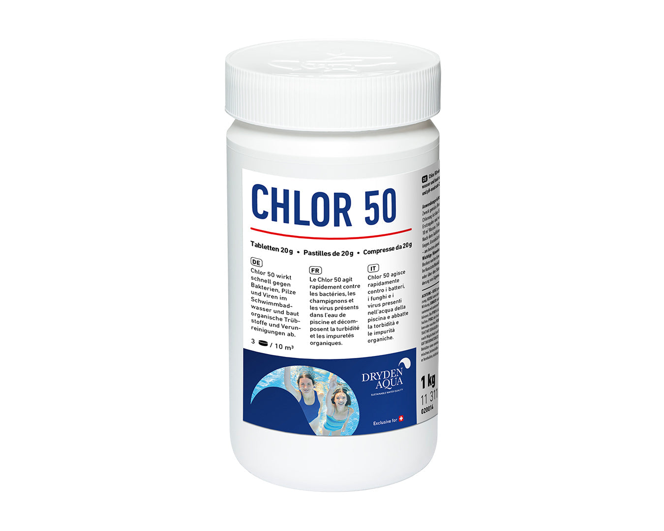 Dryden Aqua Chlor 50 1kg - Pool Me Up