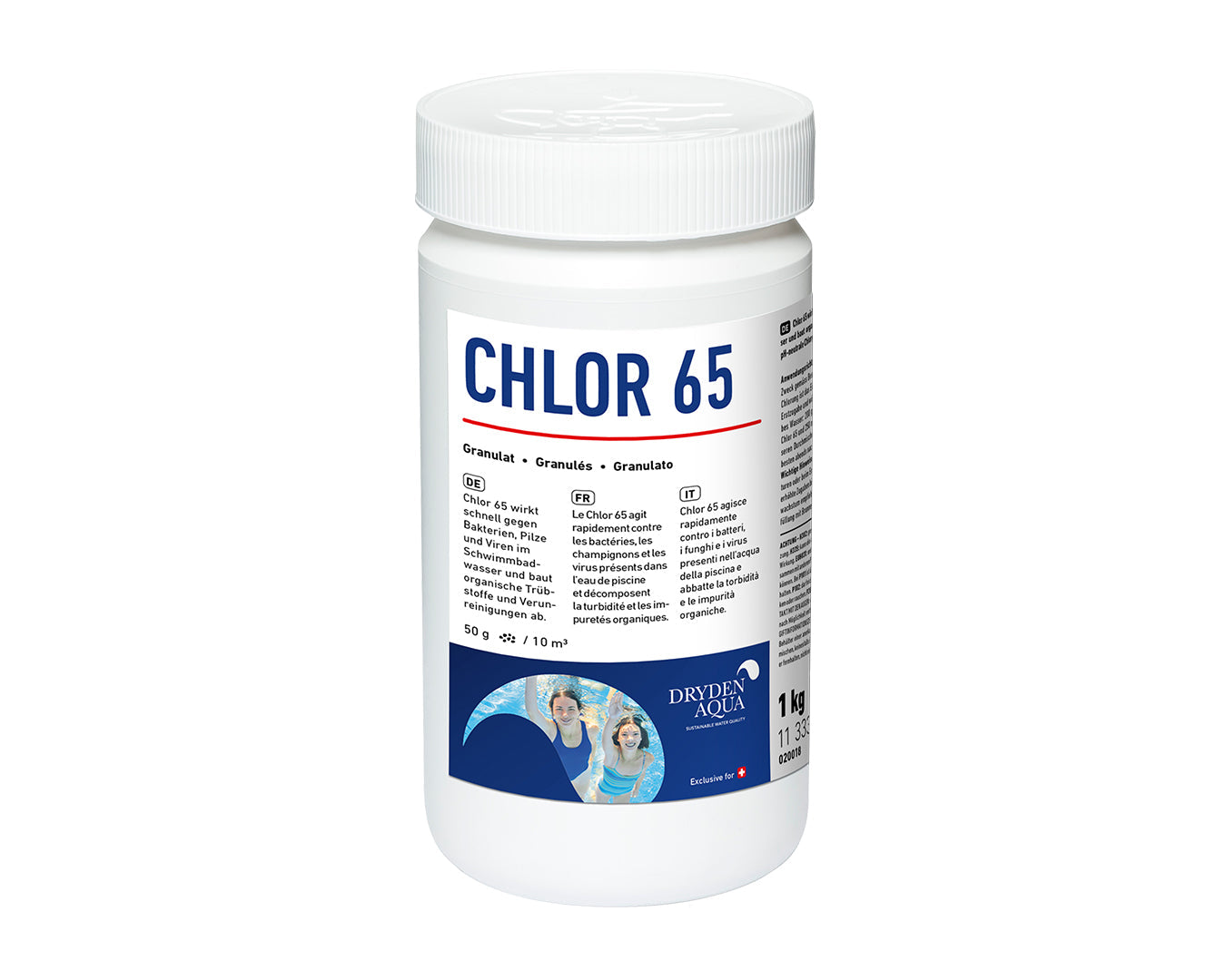 Dryden Aqua Chlor 65 1kg - Pool Me Up