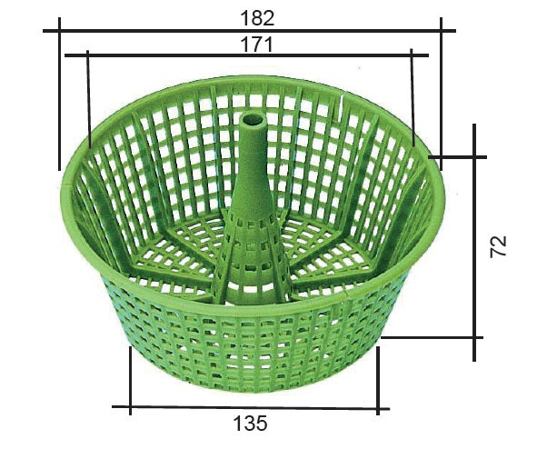 MTS Skimmerkorb oliv zu Skimmer V20 - Pool Me Up