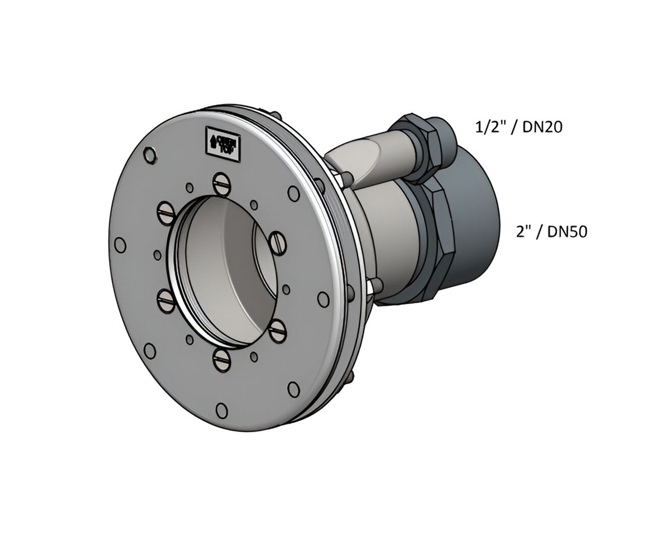 Fluvo Einbausatz INOX Rio Compact Massagedüse - Pool Me Up