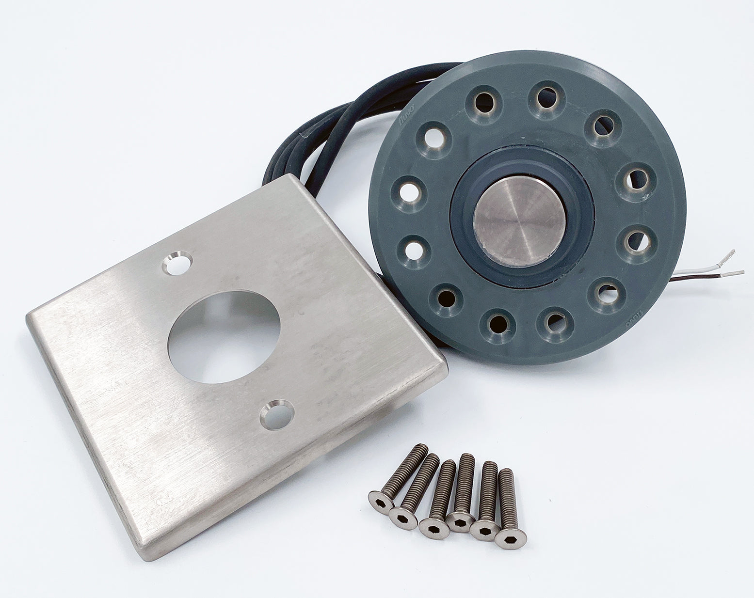 Fluvo Piezoschalter quadratisch Inox V4A - Pool Me Up