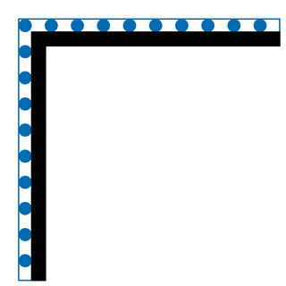 Verbundblech, Aussenwinkel 50 x 50 x 2000mm - Pool Me Up