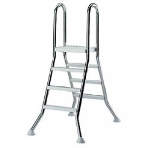 Hochbeckenleiter V2A 1,00/1,00m - Pool Me Up