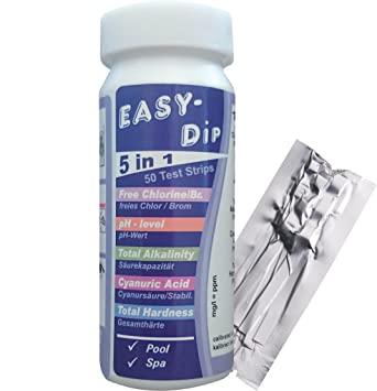 Quicktest 5 in 1 - pH/freies Chlor/Brom/ - Pool Me Up