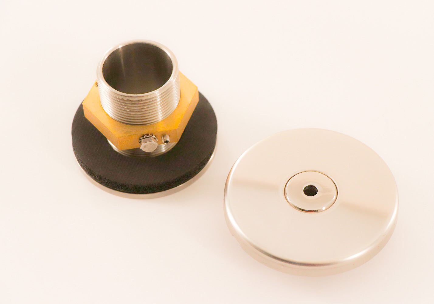 Einlaufdüse mit Blende u. 8mm Kugel, VA-poliert - Pool Me Up