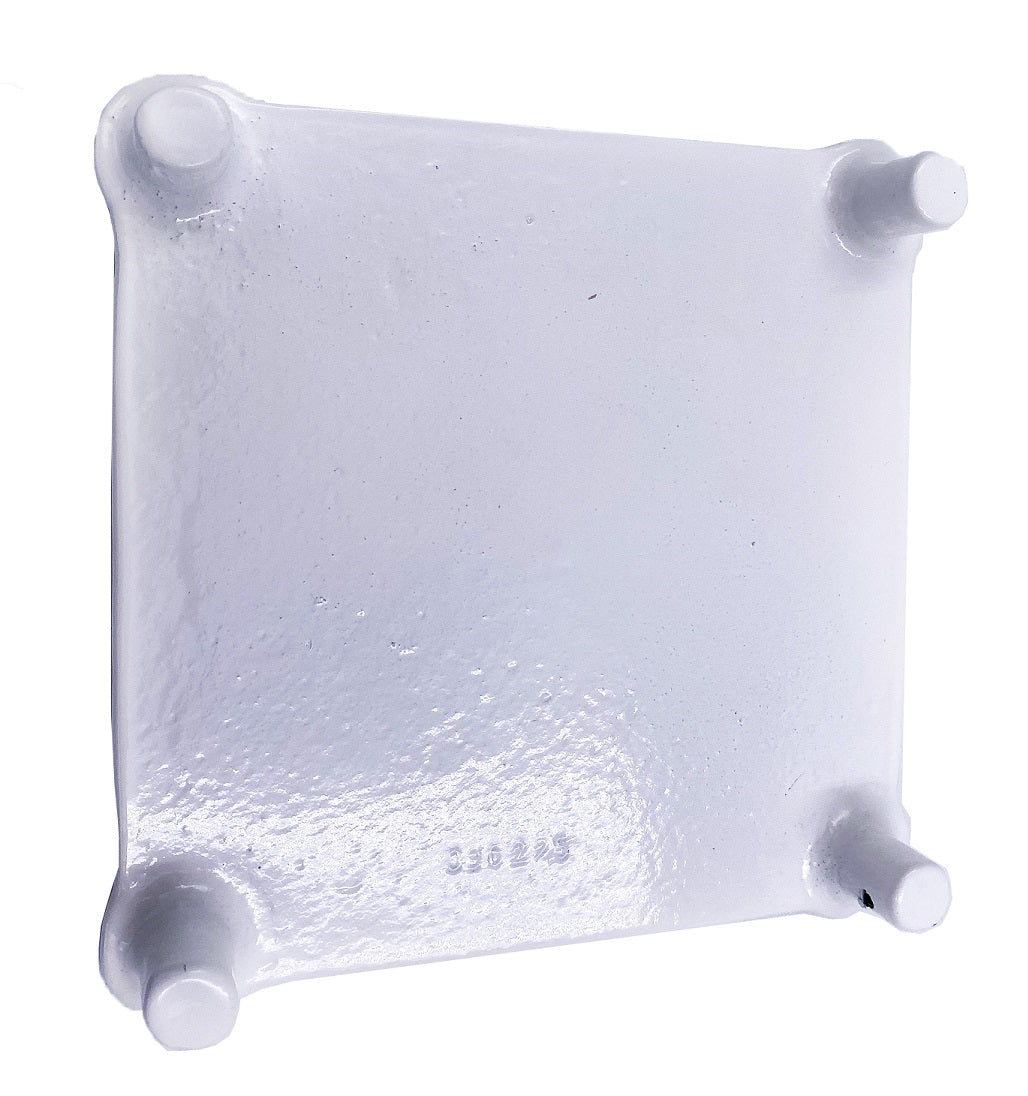 Antiwirbeldeckel, weiss rilsaniert, m. 4 Füssen, - Pool Me Up
