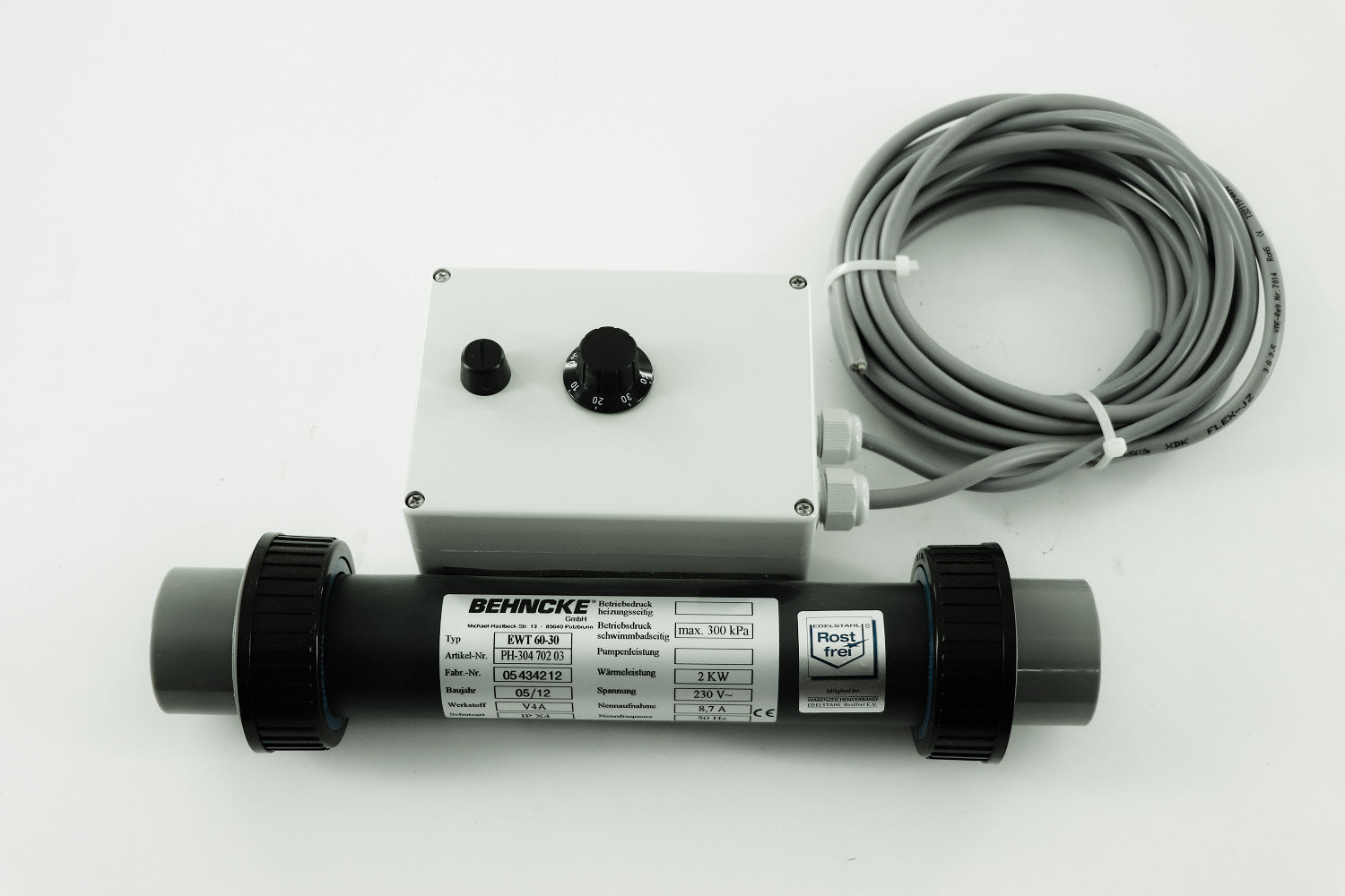 Zusatzheizer 2kW 230V kompl. - Pool Me Up
