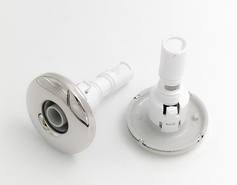 Microjet-Massagejet, lichtgrau mit Edelstahlblende - Pool Me Up