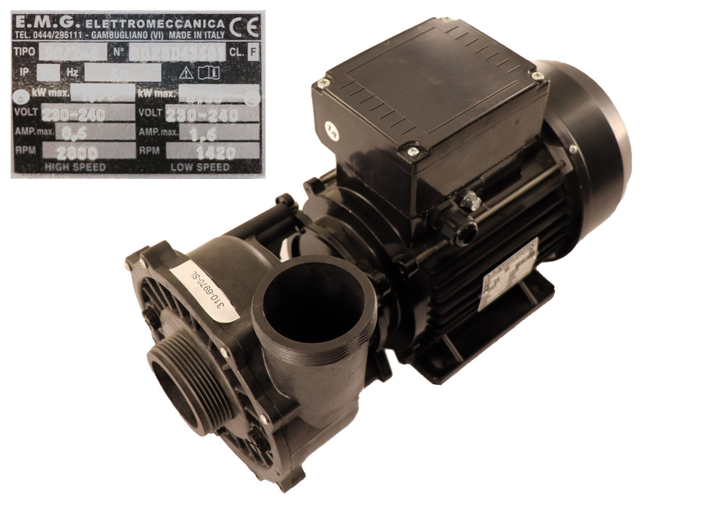 Pumpe (4 HP) 2-stufig, 2" Anschlüsse, 1,5kW - Pool Me Up