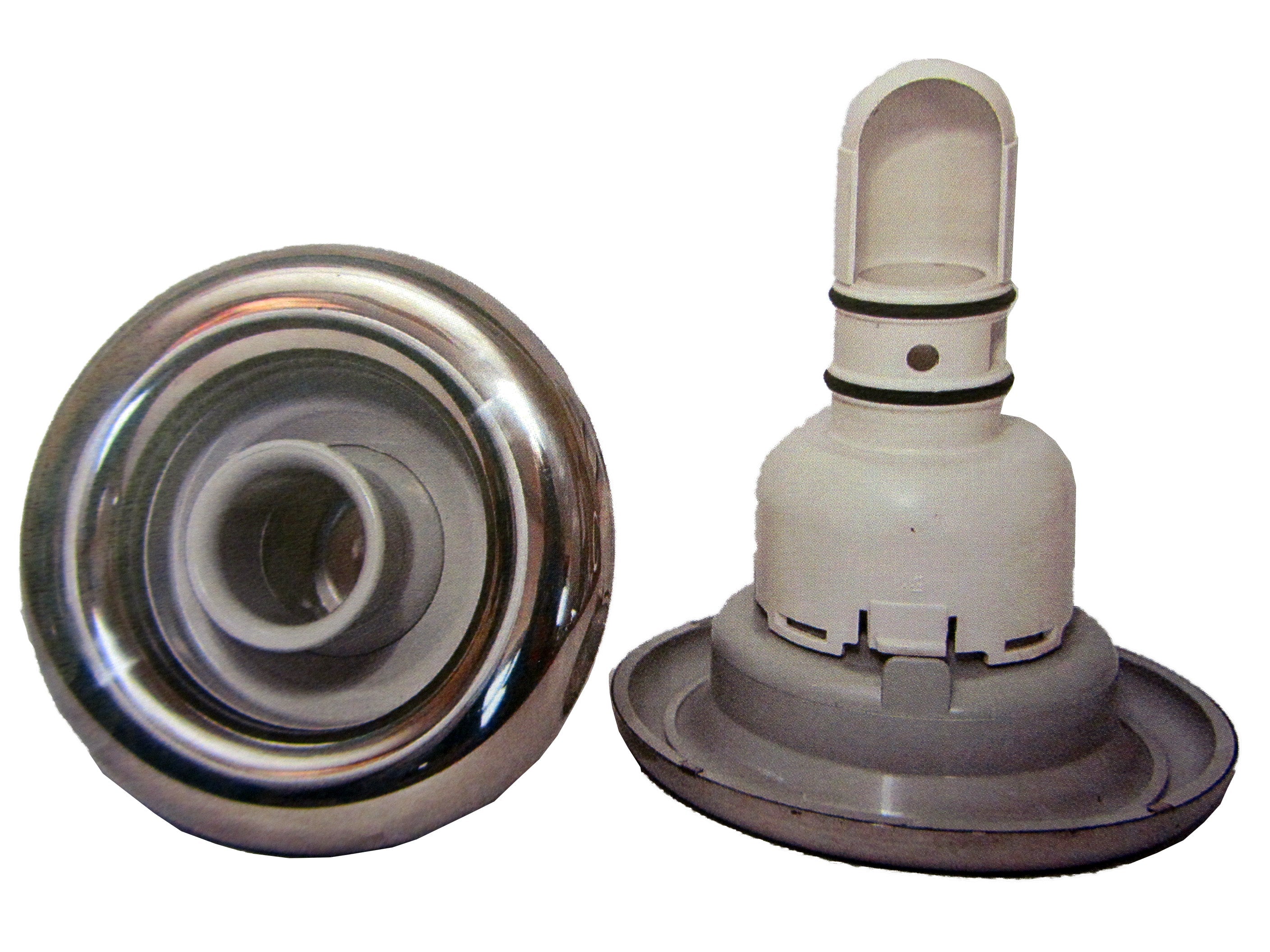 Turbojet Einsatz lichtgrau mit Edelstahlblende - Pool Me Up