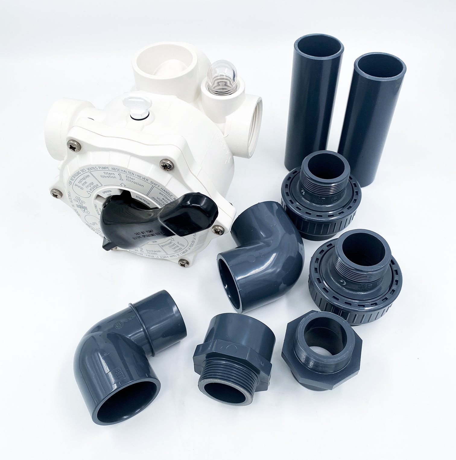 6-Wege Ventilsatz 1 1/2" nicht geklebt - Pool Me Up