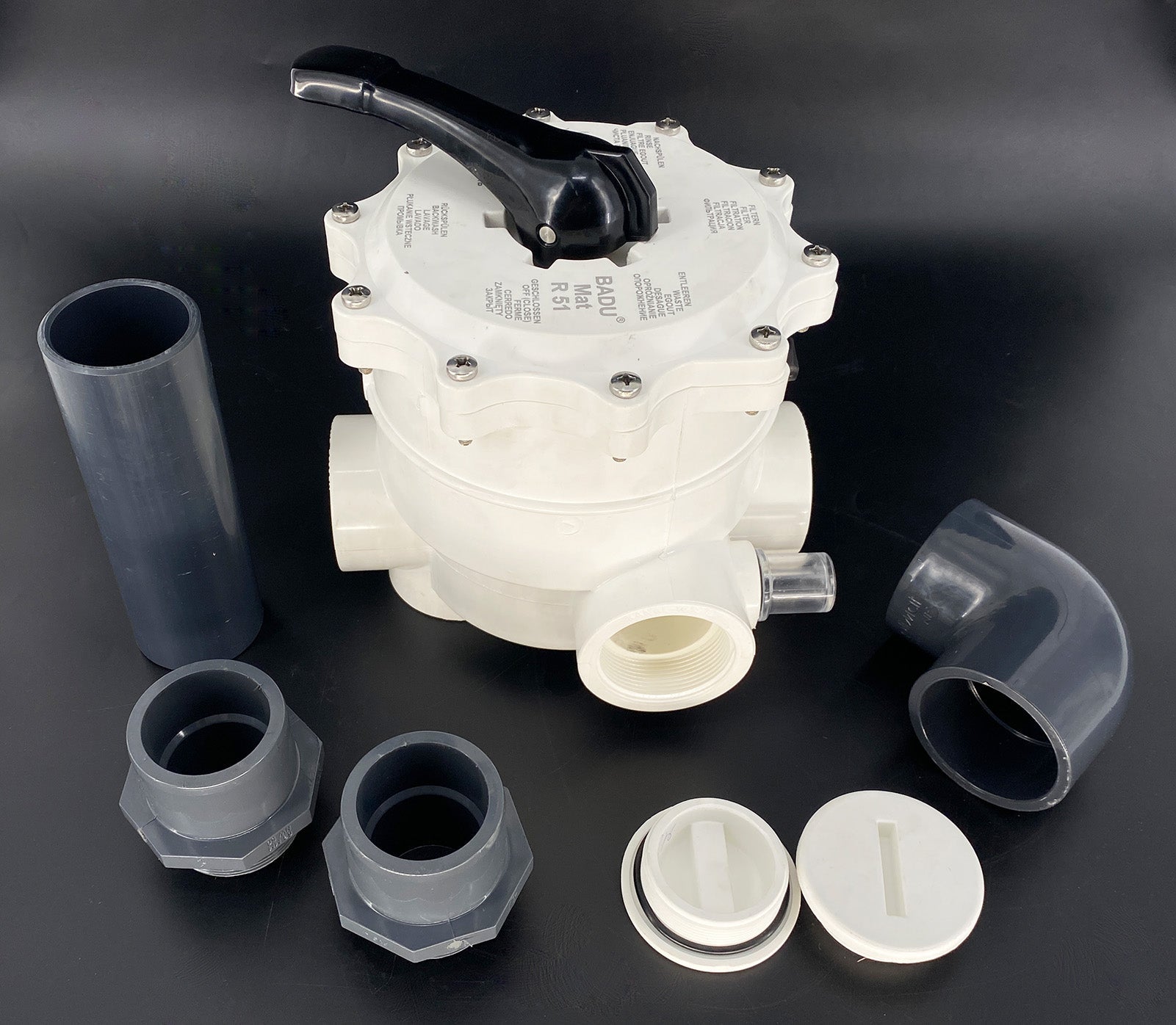 6-Wege-Ventilsatz 2" kompl. für Dresdenfilter - Pool Me Up