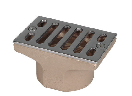 Allfit Rinnenablauf Rotguss 100x65mm senkrechter - Pool Me Up