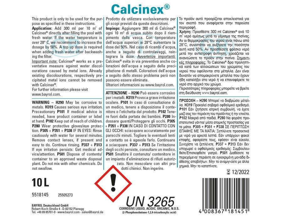 Bayrol Calcinex 10 l - Pool Me Up