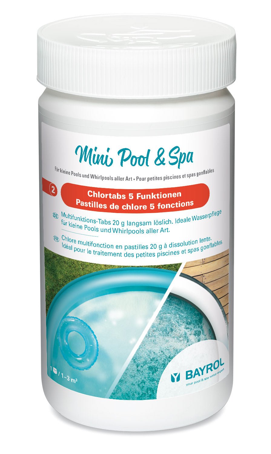 Bayrol Mini Pool & Spa Chlortabs 5 Funktionen 1 kg - 021014 - 4008367351076 - Pool Me Up