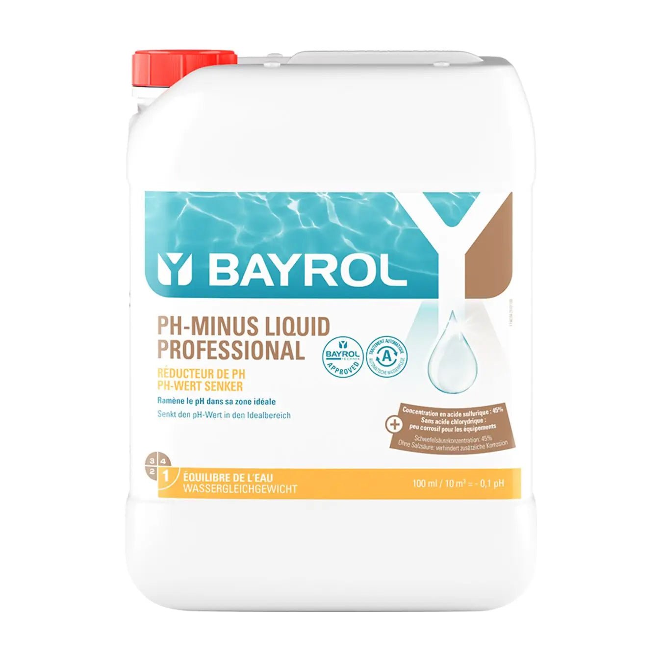 Bayrol pH - Minus liquid Professional 20 l / 27 kg - 022002 - 4008367943349 - Pool Me Up