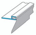 Befestigungsprofil schmal (45mm breit) Länge 2,1m - 123060 - 8432611835153 - Pool Me Up