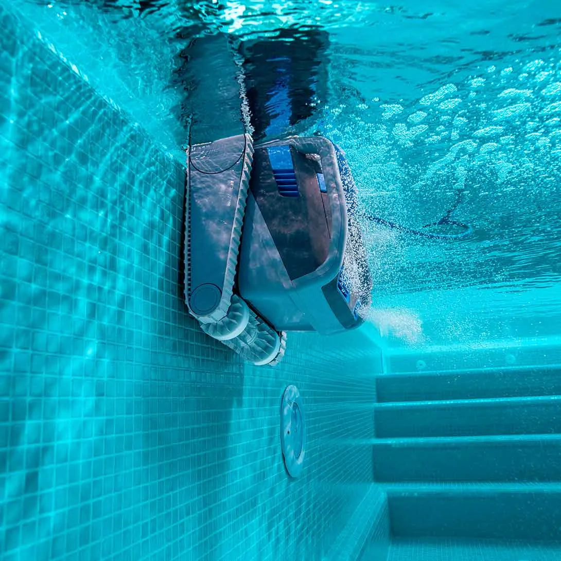 Dolphin M700 mit Caddy, Kombi-Bürsten grau - Pool Me Up