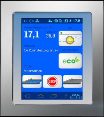 Externes Bedienfeld "NET" mit Touchmonitor - Pool Me Up
