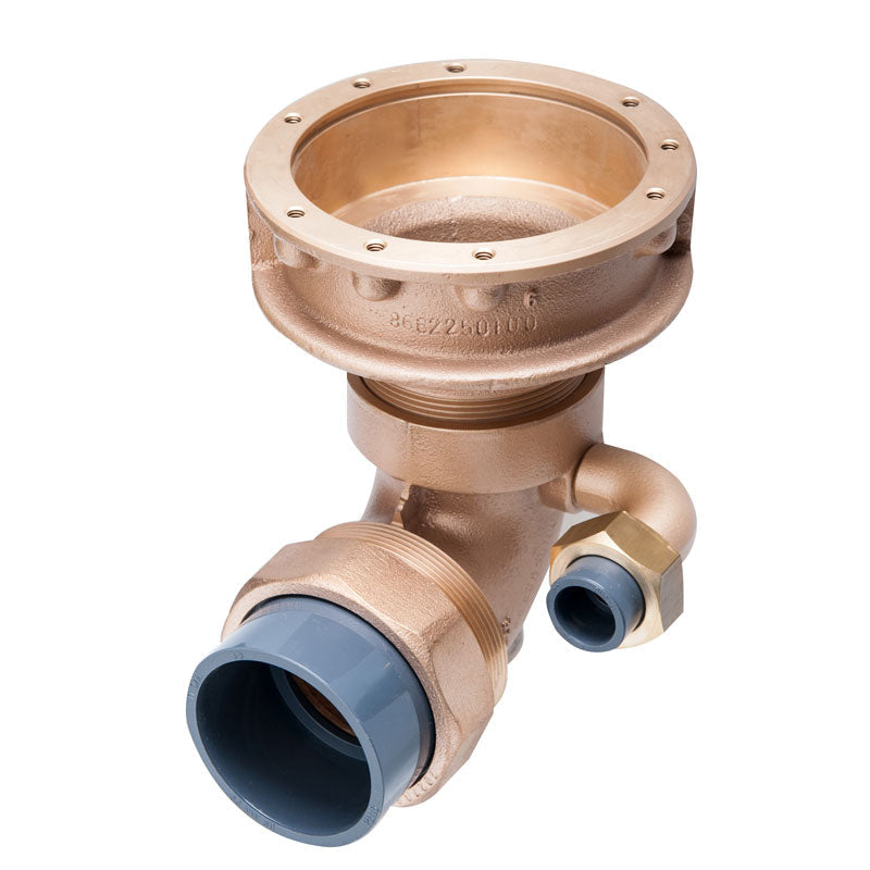 Fitstar Bodeneinbaugehäuse 90° mit Injektor G2" - Pool Me Up