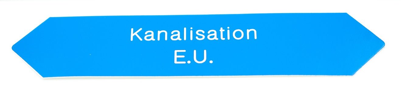 Flussrichtungspfeil "Kanalisation/E.U." - 96140 - Benutzerdefiniertes Produkt - Pool Me Up