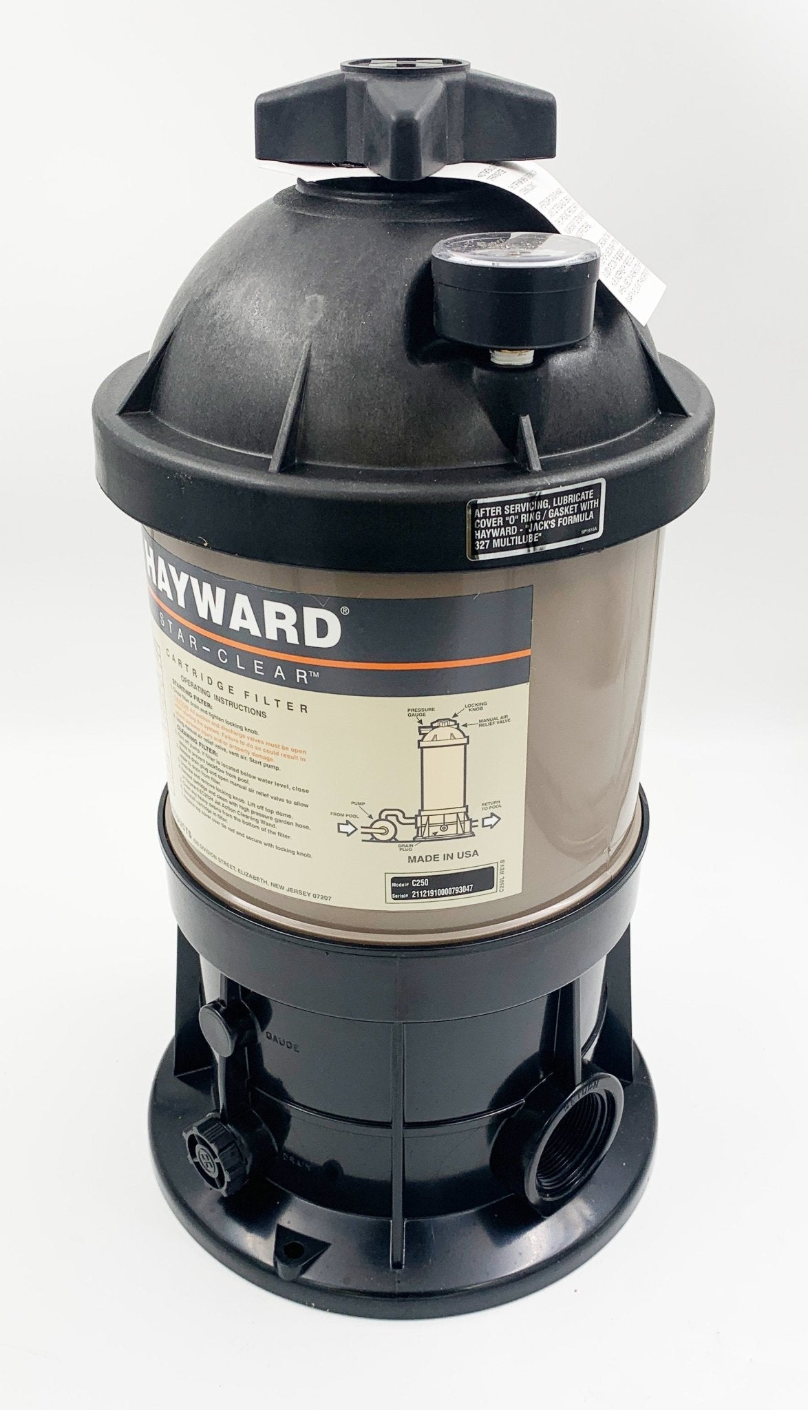 Hayward Kartuschenfilter C - 250 inkl. Kartusche - 054002 - Benutzerdefiniertes Produkt - Pool Me Up