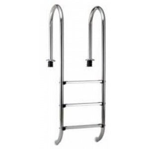 Leiter enger Bogen 3 Stufen V4A mit Einbau - 161122 - Benutzerdefiniertes Produkt - Pool Me Up