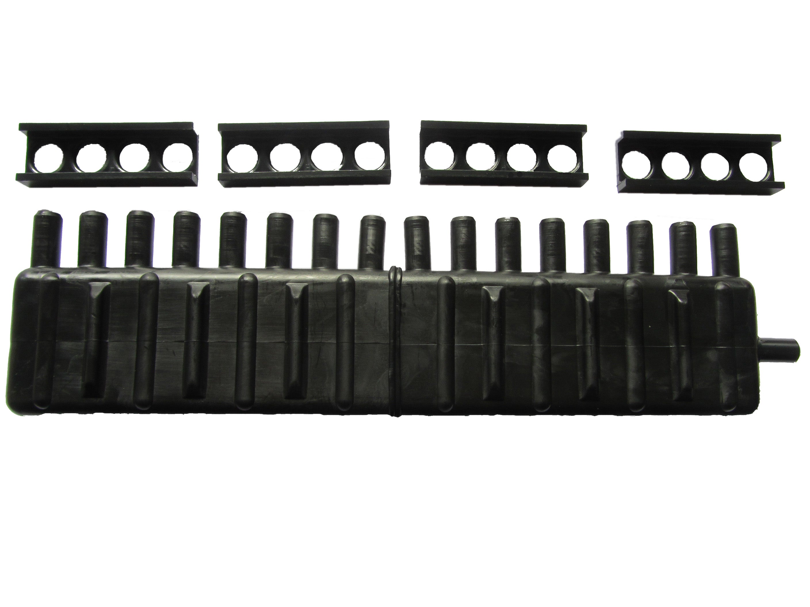 Mitras Endrohranschluss 24cm mit 4 Klemmplatten - Pool Me Up