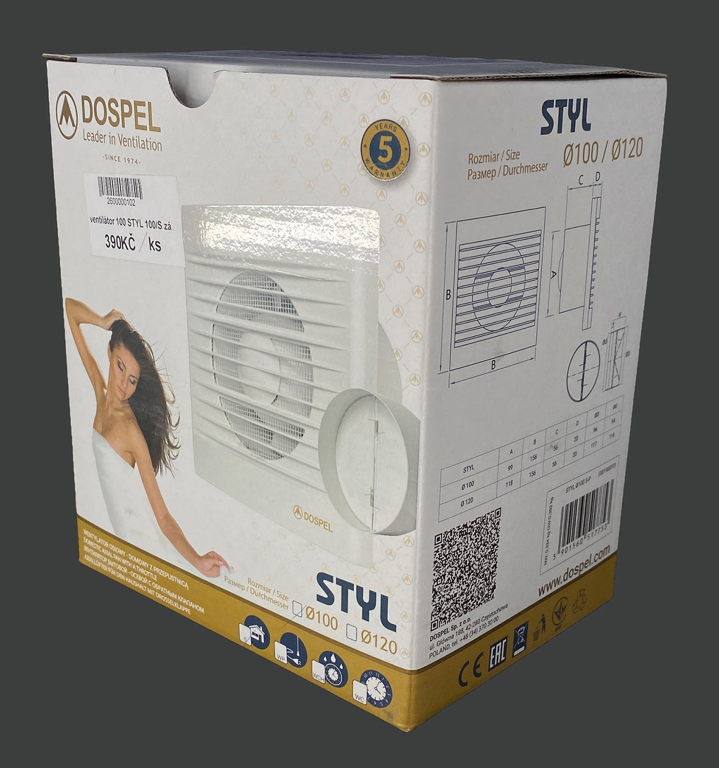Niveko Ventilator Ø100mm für Technikschacht - 045-385 - Benutzerdefiniertes Produkt - Pool Me Up