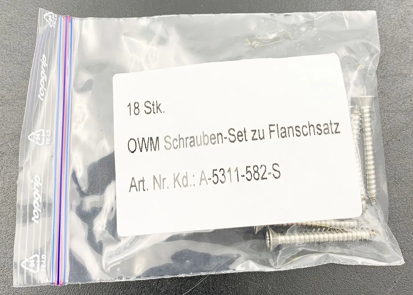 OWM Schrauben - Set zu Flanschsatz (18Stk.) - A-5311-582-S - - Pool Me Up