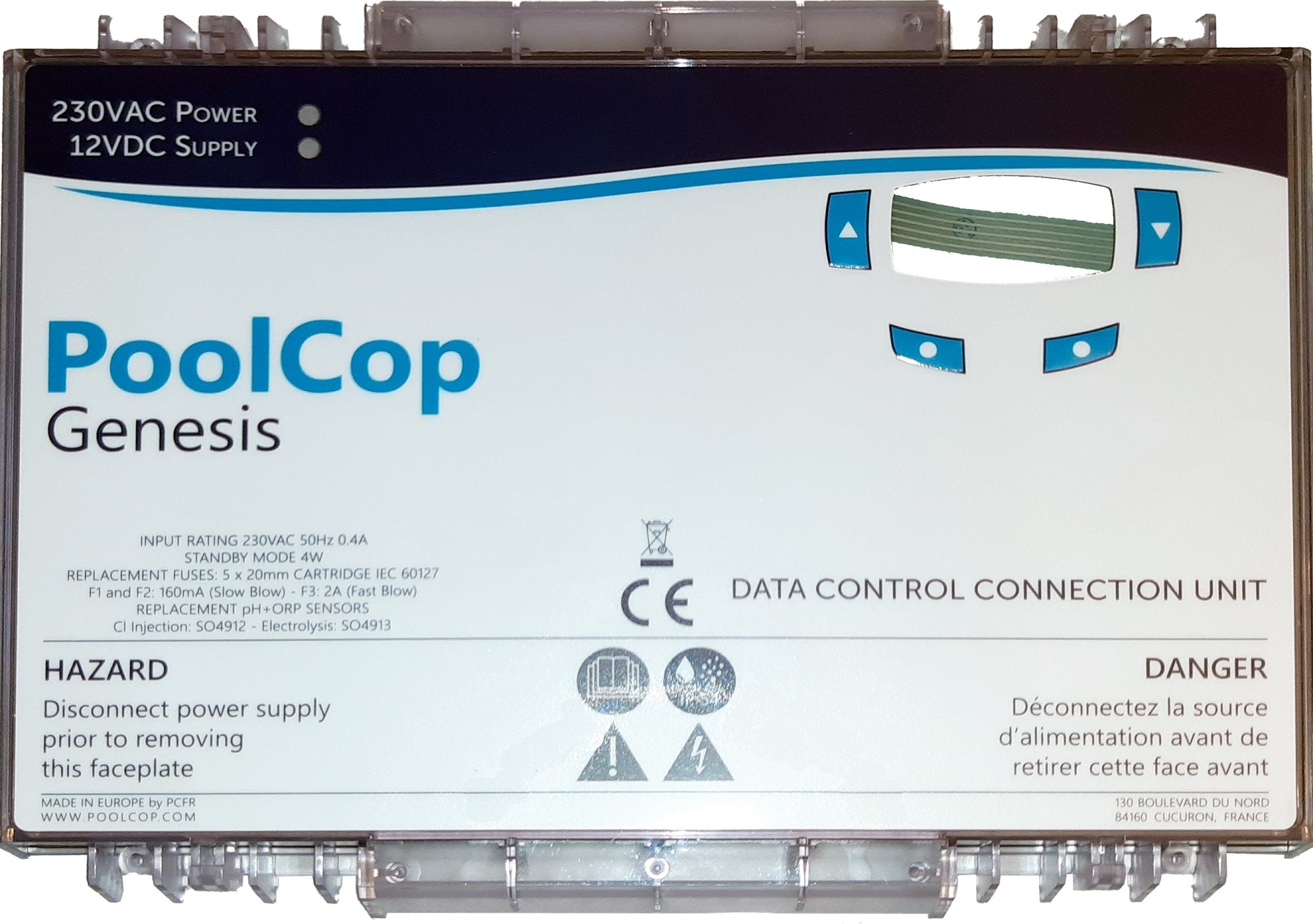 Poolcop Frontseite für DCCU Genesis EU - Pool Me Up