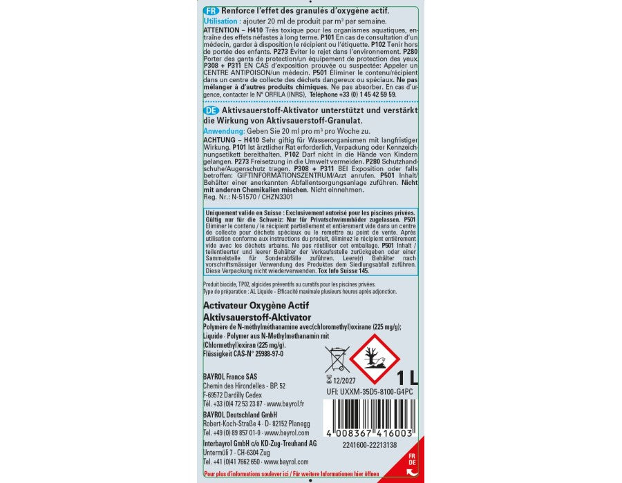 SpaTime Aktivsauerstoff Aktivator 1 lt - Pool Me Up