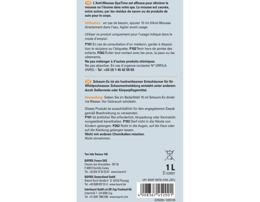 SpaTime Schaum-Ex 1 l - Pool Me Up