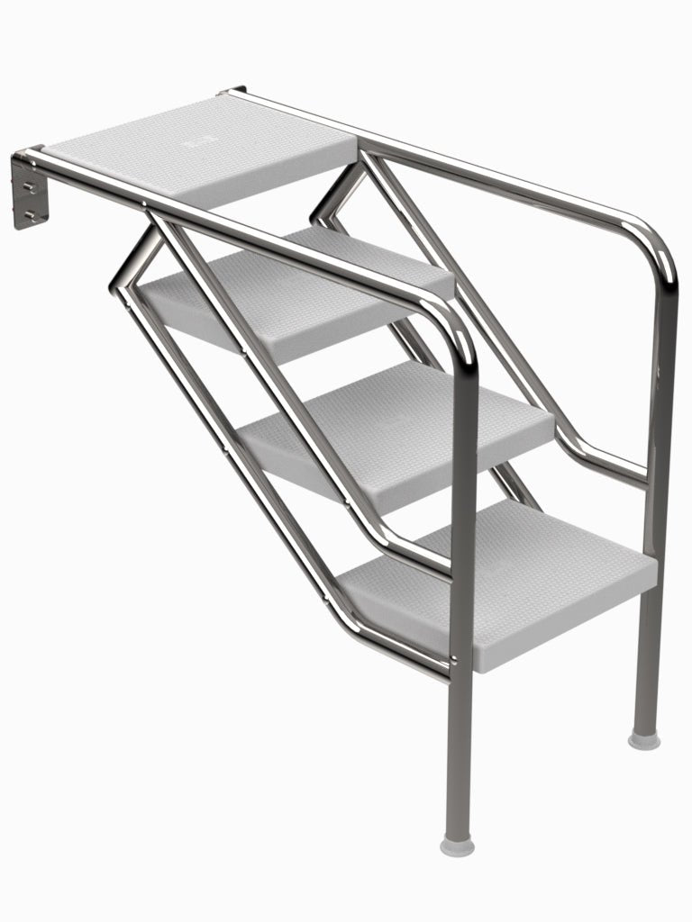 Treppe Miami Mod. 08 nur Unterteil 4 Stufen in ABS - 161066 - 4039474005187 - Pool Me Up
