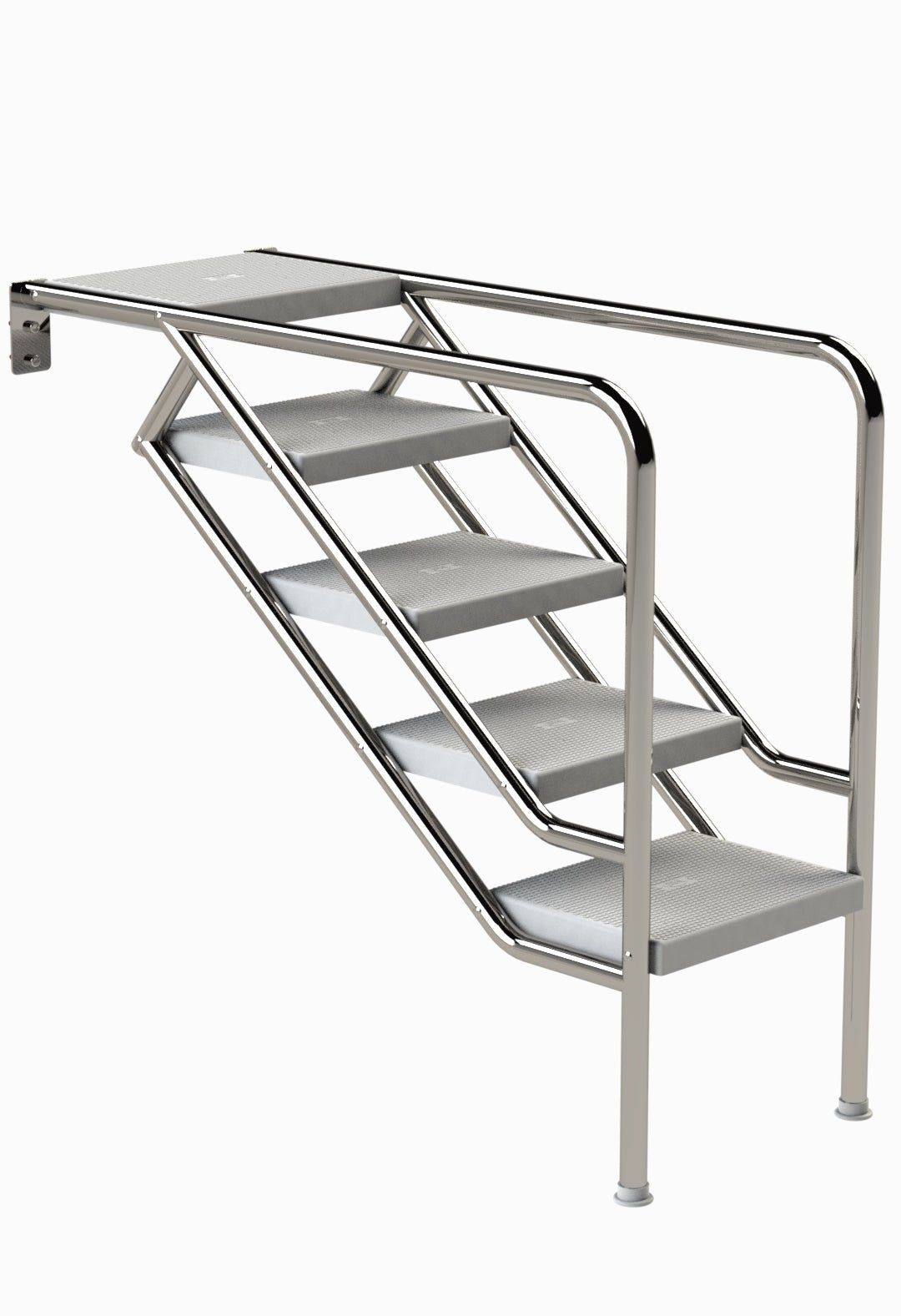 Treppe Miami Mod. 08 nur Unterteil 5 Stufen in ABS - 161067 - 4039474005170 - Pool Me Up