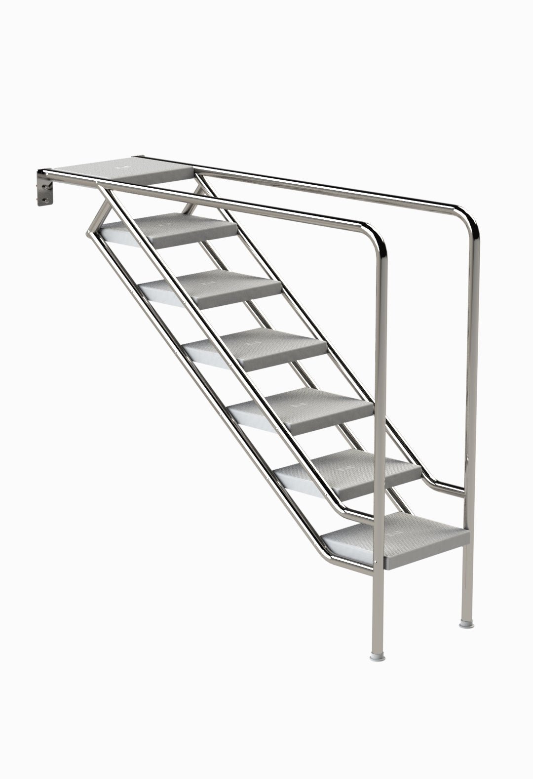 Treppe Miami Mod. 08 nur Unterteil 7 Stufen in ABS - 161069 - 4039474005156 - Pool Me Up