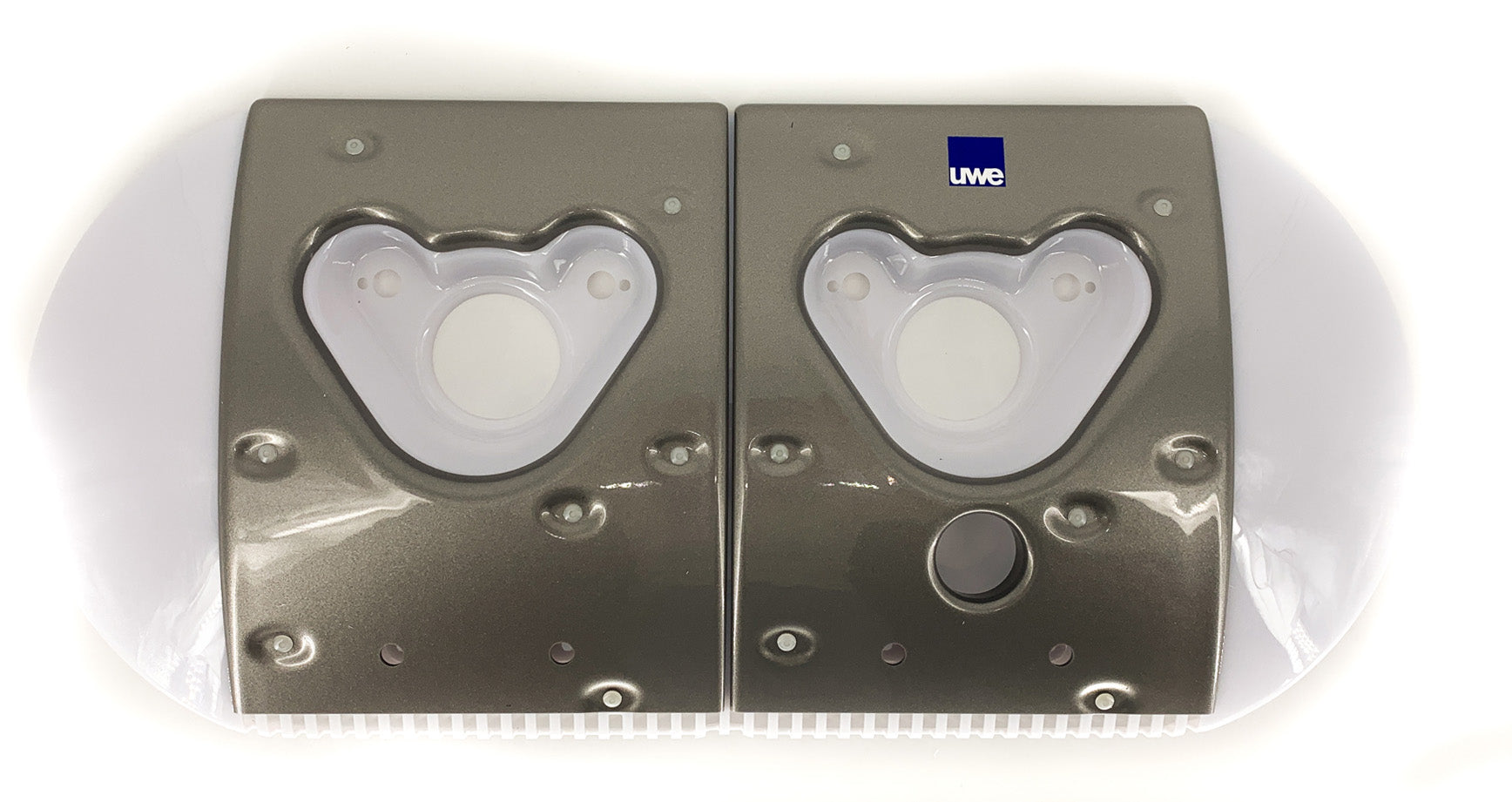 UWE Frontplattenset in Edelstahldesign - Pool Me Up