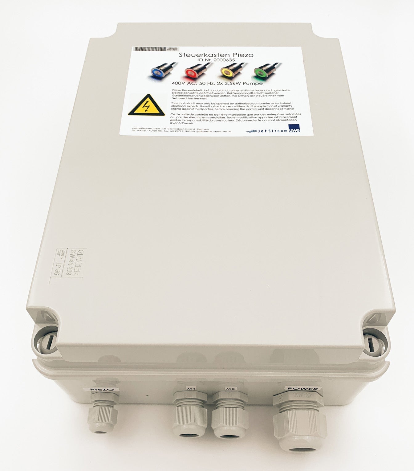 UWE Steuerkasten Piezo für 2x 3,5kW Pumpen - 114-2000635 - 4251228501251 - Pool Me Up