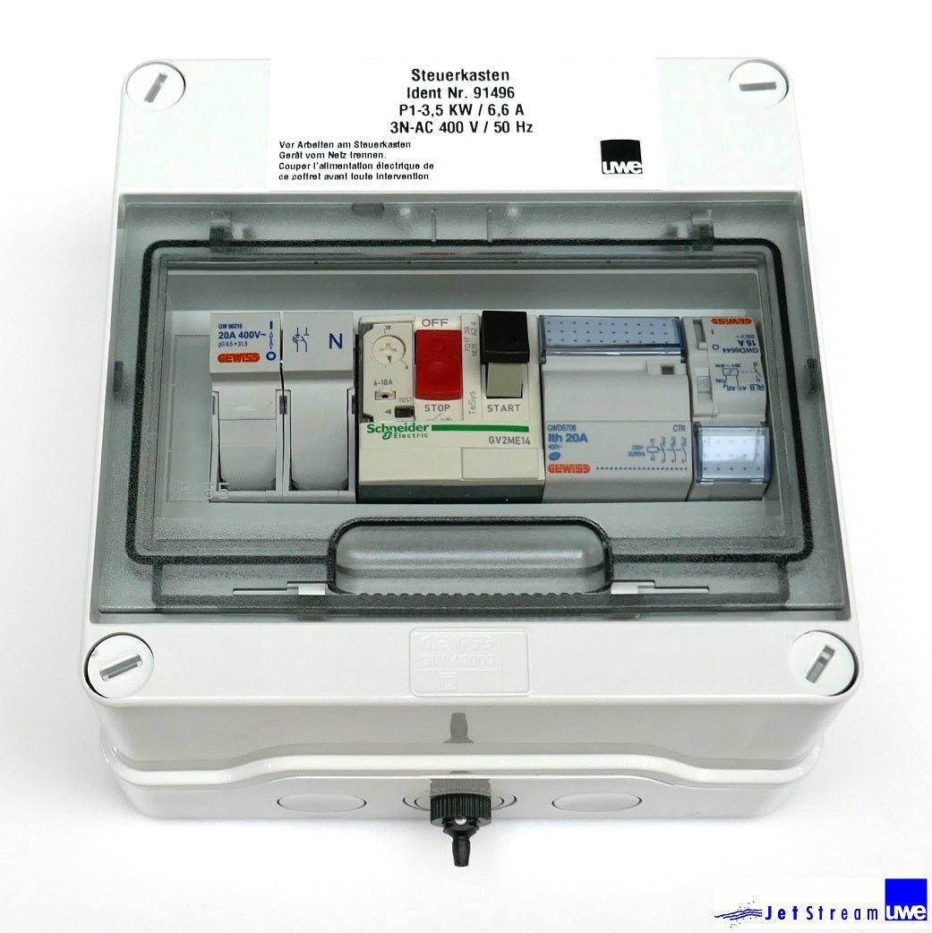 UWE Steuerkasten kompl. für 3,5kW 400V Pumpe - 113078 - 4251228500551 - Pool Me Up