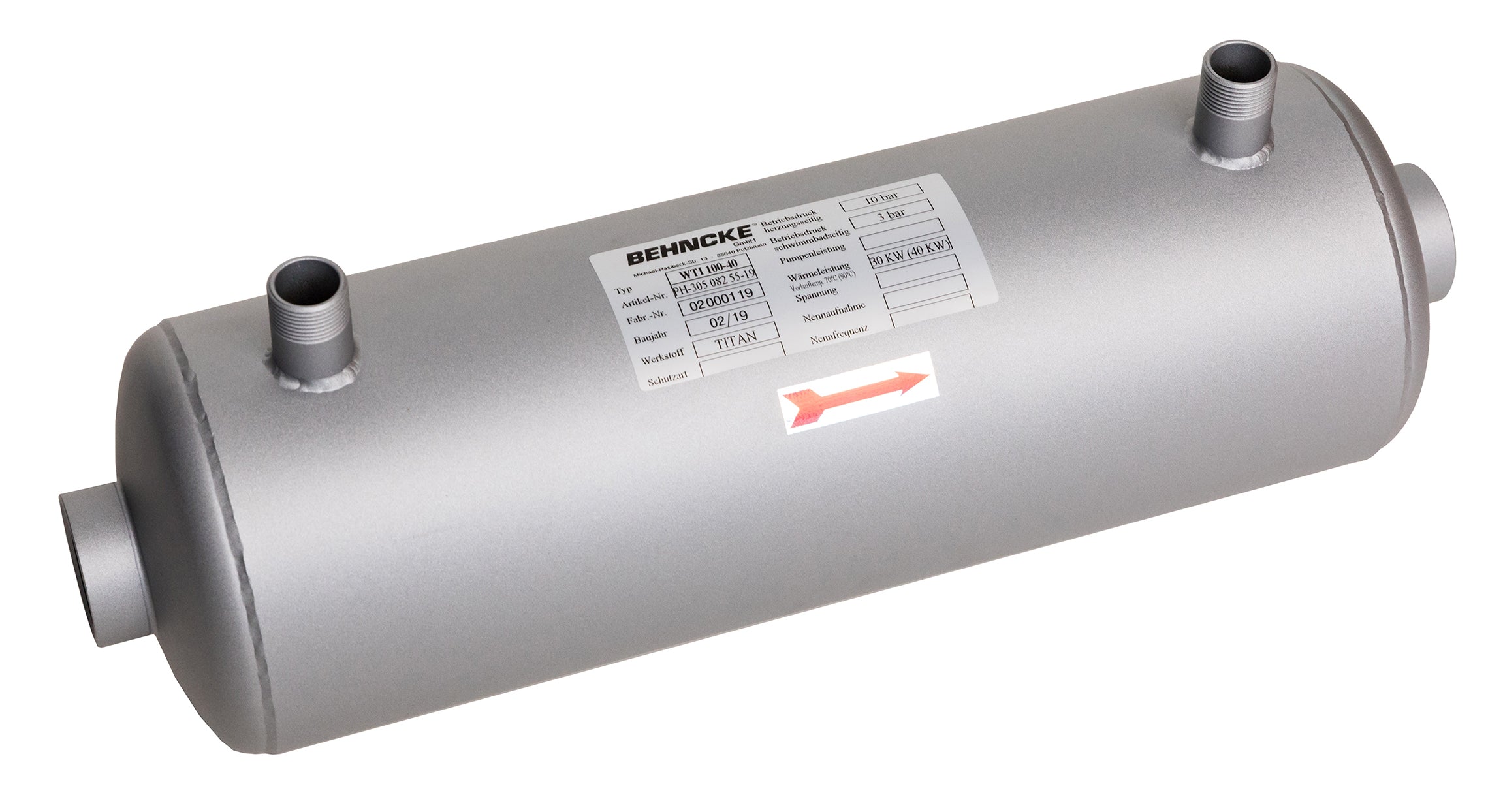 WTI Wärmetauscher 100-104 Titan - Pool Me Up