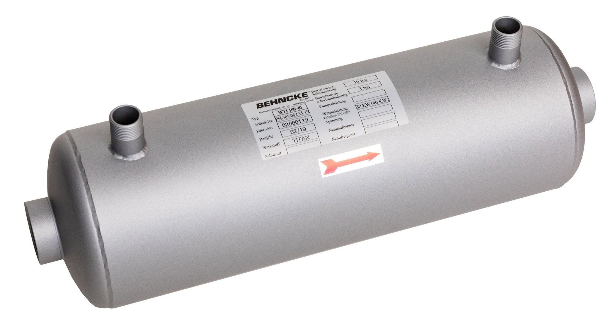 WTI Wärmetauscher 100 - 104 Titan - 131018 - Benutzerdefiniertes Produkt - Pool Me Up