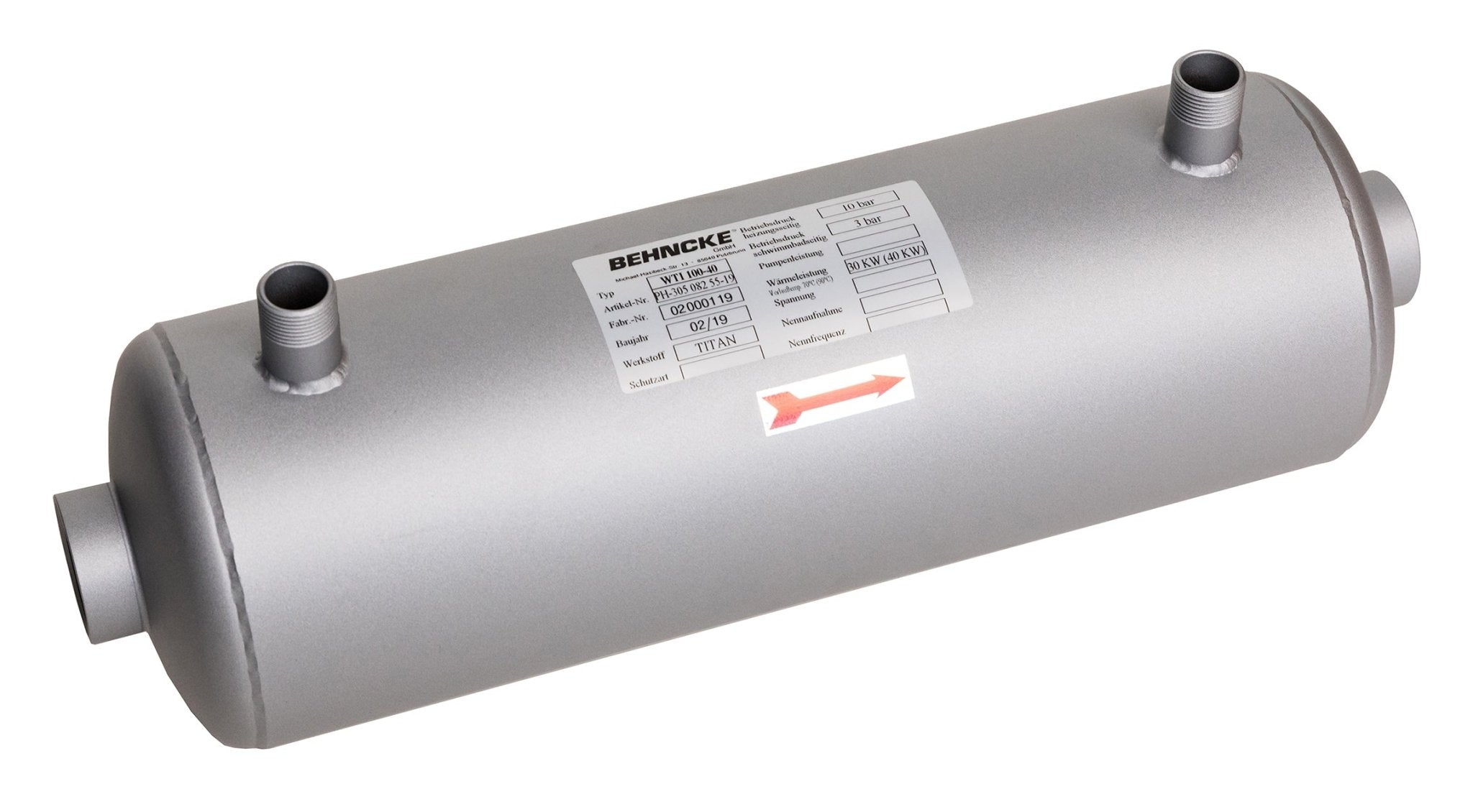 WTI Wärmetauscher 100 - 20 Titan - 131015 - Benutzerdefiniertes Produkt - Pool Me Up