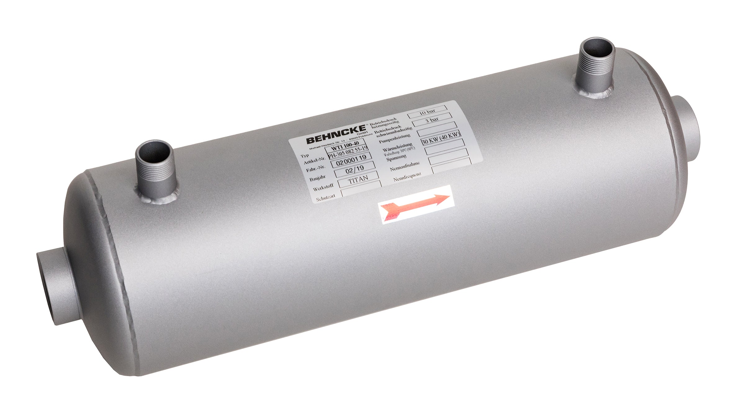 WTI Wärmetauscher 100-70 Titan - Pool Me Up