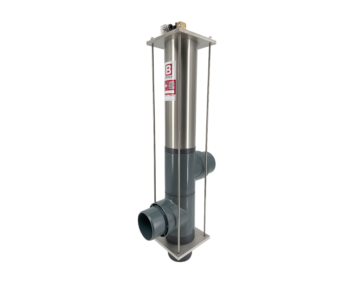 Besgo DN100/d110mm 3-Wege-Ventil - Pool Me Up