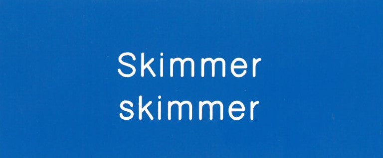 Schild für Thermograph "Skimmer/skimmer" - Pool Me Up