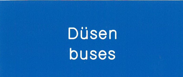 Schild für Thermograph "Düsen/buses" - Pool Me Up