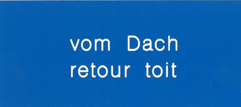 Schild für Thermograph "vom Dach/retour toit" - Pool Me Up