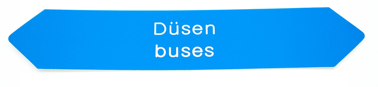 Flussrichtungspfeil "Düsen/buses" - Pool Me Up