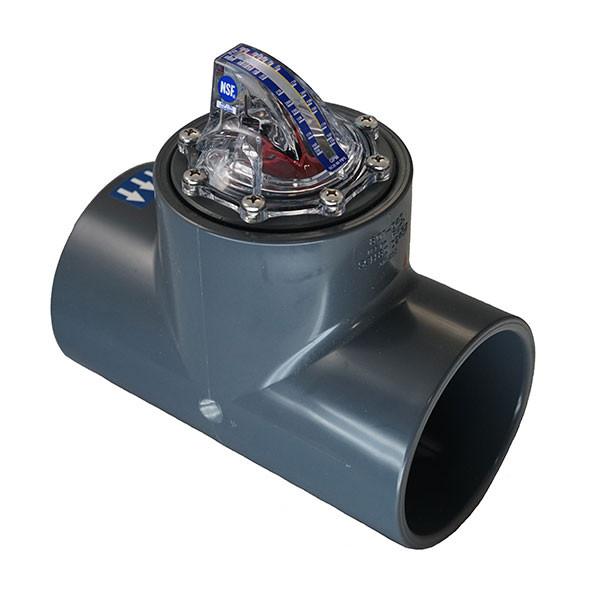 FlowVis Durchflussmesser d 75mm Klebenippel - Pool Me Up